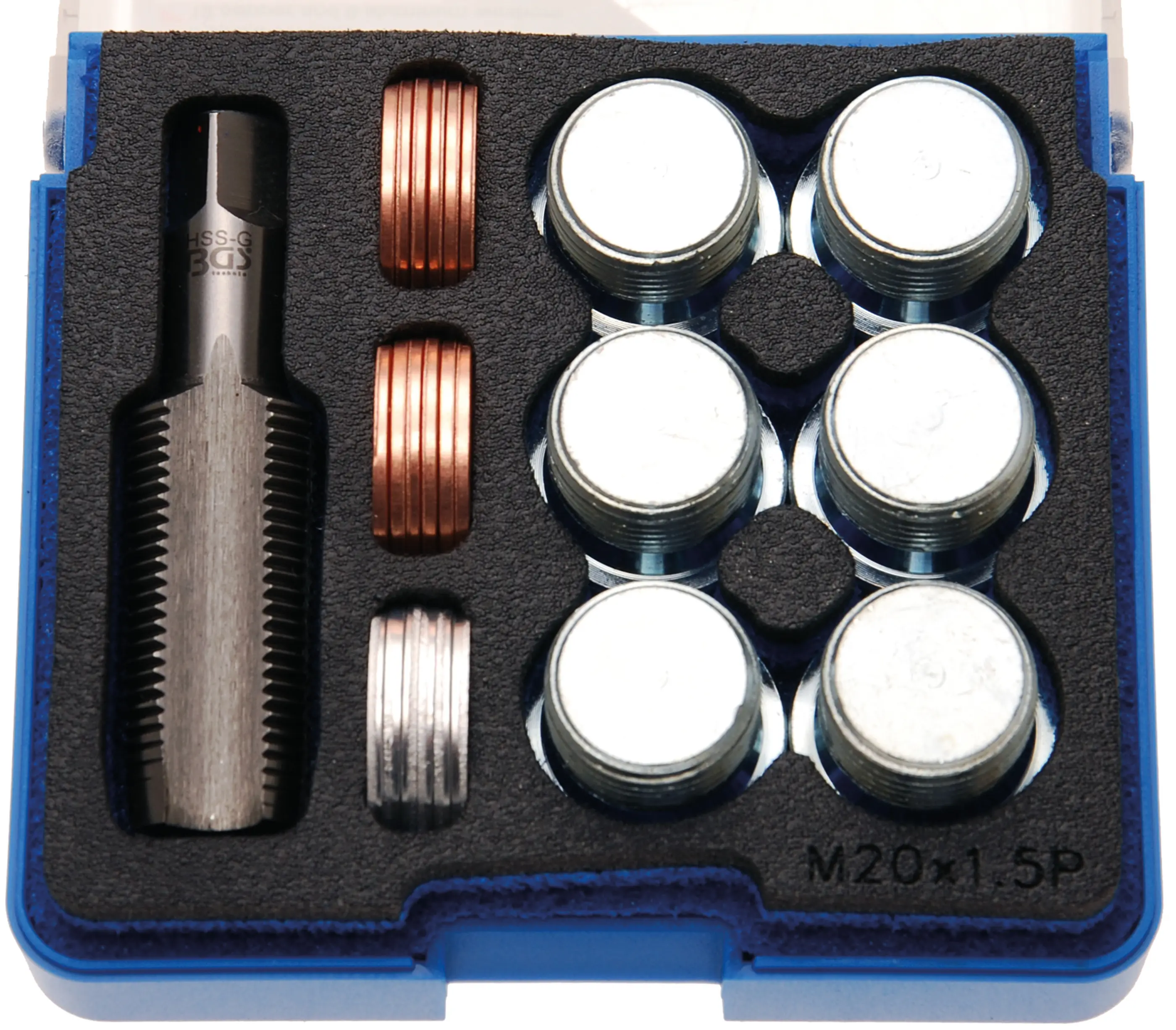 Sada pro opravu závitů olejových van M20 x 1,5 mm, BGS - B159