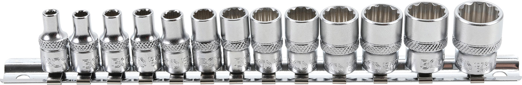 Sada nástrčných klíčů, 1/4, 13 ks - B2269