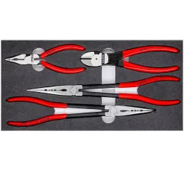 Sada kleští KNIPEX v pěnové výplni, 4 ks - 002001V16