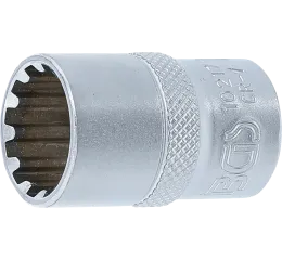 Nástrčná hlavice 1/2", 17 mm - Gearlock, BGS - B10217