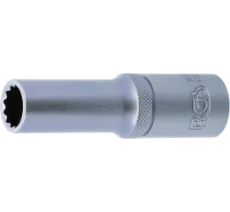 Prodloužená nástrčná hlavice 1/2", dvanáctihranná, 12 mm, BGS - B10662