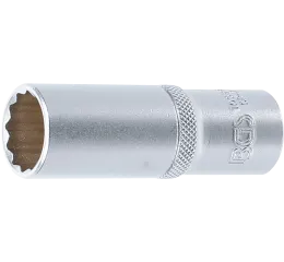 Prodloužená nástrčná hlavice 1/2", dvanáctihranná, 19 mm, BGS - B10686