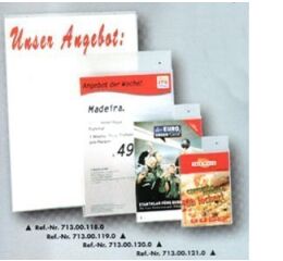 Plexi držák A5 oboustranný k zavěšení - 713001200