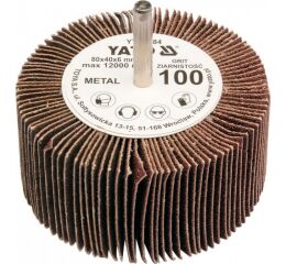 Kotouč lamelový radiální 80x40 P-60 s hřídelí 6 mm