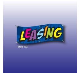 Vlajka s nápisem LEASING - 125270064