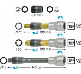 Sada nástavců na demontáž řemenice alternátoru 4641/4