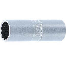 Nástrčný klíč na svíčky 16 mm, 1/2", s přídržnou gumou, BGS - B2385