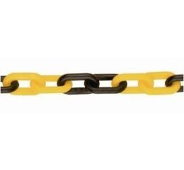 Plastový žlutočerný řetěz - PTS06žč