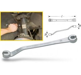 Otevřený klíč na brzdové vedení 612N-11 Hazet