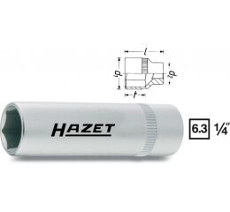 Vnitřní nástrčný klíč  1/4" šestihranný 4mm HAZET 850LG-4 - HA037643