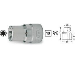 Vnitřní nástrčný klíč 3/8" TORX® E8 HAZET 880-E8 - HA039319