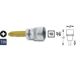 Hlavice s bitem KŘÍŽOVÁ 3/8" PH1 Hazet 8806-PH1 - HA039845