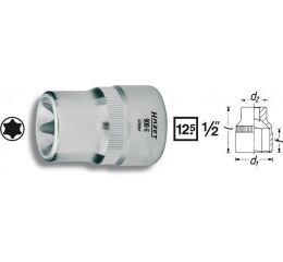 Vnitřní nástrčný klíč 1/2" TORX® E12 HAZET 900-E12 - HA043019