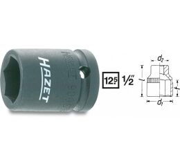 Kovaný vnitřní nástrčný klíč 1/2" šestihranný 19mm HAZET 900S-19 - HA044306