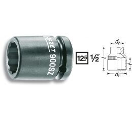 Kovaný vnitřní nástrčný klíč 1/2" dvanáctihranný 24mm HAZET 900SZ-24 - HA115556