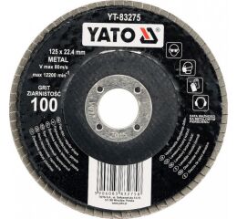 Kotouč lamelový brusný na kov 125x22,4 mm P100