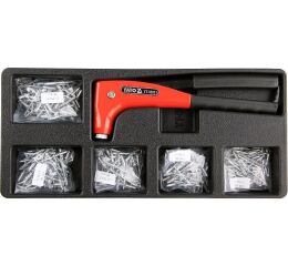 Vložka do zásuvky - kleště nýtovací, 5x sada nýtů - YT-55466