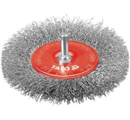 Kartáč drátěný boční s nástavcem do vrtačky 100 mm INOX