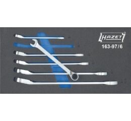 Sada očkoplochých ráčnových klíčů 6 ks 163-97/6