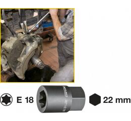 Vnější nástrčný klíč TORX H22 E18 Hazet 2871-E18 - HA176175