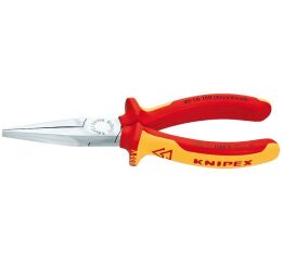 Rovné ploché kleště 160 mm Knipex VDE typu Langbeck chromované - 3016160