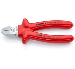 Boční štípací kleště chromované 160 mm  - 7007160