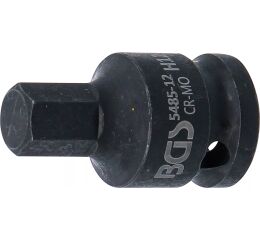 Rázový nástrčný klíč HEX 1/2", 12 mm - B5485-12