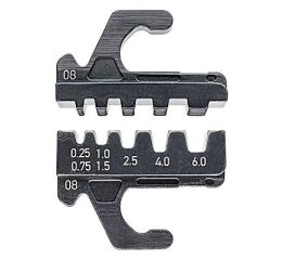 Lisovací profil do krimpovacích kleští pro izolované + neizolované koncové dutinky  - 973908