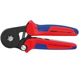 Samonastavitelné kleště pro lisování kabelových koncovek brunýrované 180 mm  - 975314