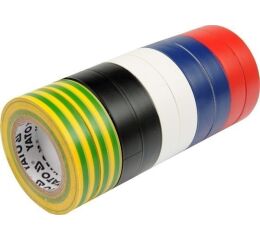 Páska izolační 19 x 0,13 mm x 20 m barevná 10 ks - YT-8173