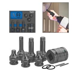 Vnější nástrčné klíče XZN 1/2" sada 11ks Hazet - HA162406