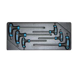 Sada T klíčů IMBUS ve výplni dílenského vozíku, 6 dílů - VV006TI01