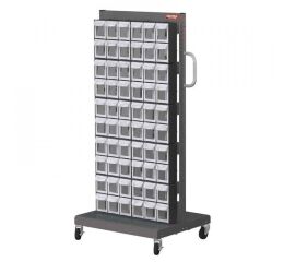 Mobilní organizér na šroubky do dílny, 120 boxů - MS-26000