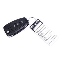 Černé PLUS plastové visačky na klíče 250ks - 434050011