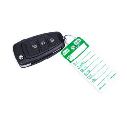 Zelené PLUS plastové visačky na klíče 250ks - 434040011