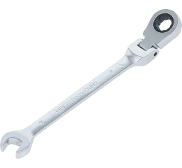 Ráčnový očkoplochý klíč 8 mm s kloubem, BGS - B6708