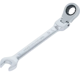 Ráčnový očkoplochý klíč 12 mm s kloubem, BGS - B6712