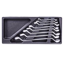 Sada vyhnutých očkových klíčů ve výplni do dílenského vozíku, 8 dílů - VV010OK01