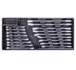 Sada očkoplochých klíčů ve výplni do dílenského vozíku, 17 dílů - VV017OK01