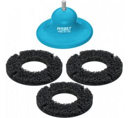 Unašeč brusného kotouče s 3ks brusných kotoučů na odstranění rzi z nábojů kol Ø 160 mm - HA218820