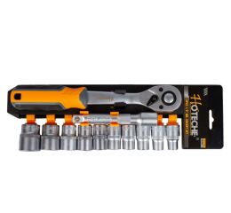 Gola sada 1/2" s nástrčnými klíči, 12 dílů - HT201901