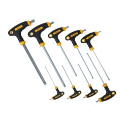 Sada imbus šroubováků s kuličkou 9 ks, typ T - HT261608