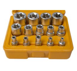Sada nástrčných klíčů TORX, 14 ks - HT203301