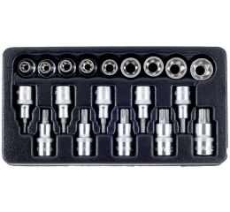 TORX nástavce ve výplni do dílenského vozíku, 19 dílů - LIACK274004