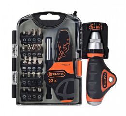 Sada bitů s ráčnovým šroubovákem, 22 ks - TC900224