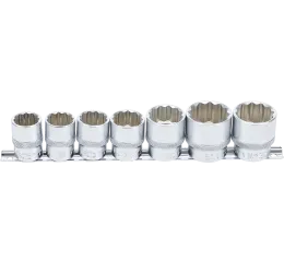 Sada nástrčných klíčů 1/2", 12hranný, 20 - 32 mm, 7 ks, BGS - B9109