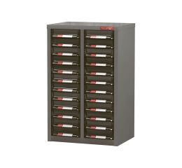 Galvanizovaný kovový organizér pro dílenský materiál a díly s 24 zásuvkami A6-224P