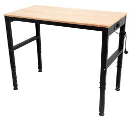 Pracovní stůl s nastavitelnou výškou, zásuvka 230V, nosnost 500 kg