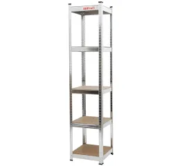 Policový regál STANDARD, 5 polic, 400 x 400 x 1800 cm - AH3009