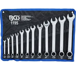 Sada očkoplochých klíčů, 1/4" - 15/16", palcové, 12 ks - AH1195